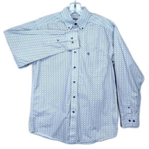Ariat Shirt Women's Size S/P Geometric Western Long Sleeve Button Down - Picture 2 of 10